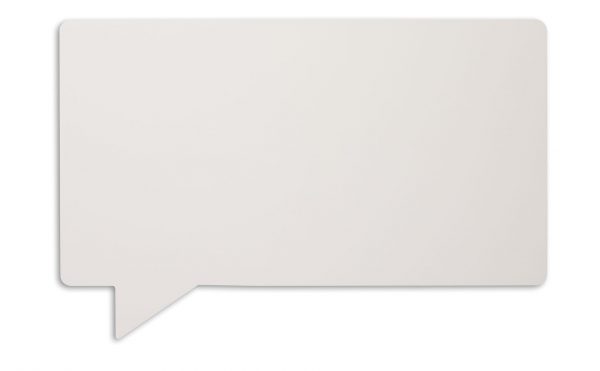 Chameleon Writing - Speech - Magnetisk whiteboardtavla med dold upphängning & utan ramar. Gjord i emalj stål med svartlackerade kanter.