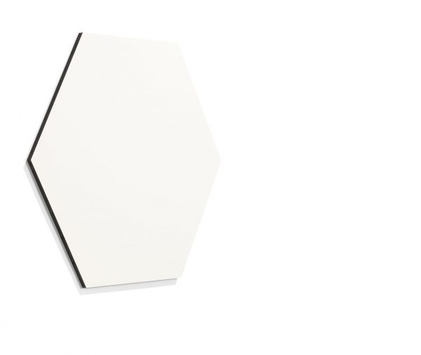 Chameleon Writing - Hexagon / sexkantig - Magnetisk whiteboardtavla med dold upphängning & utan ramar. Gjord i emalj stål med svartlackerade kanter.