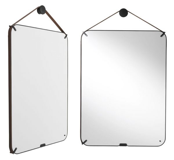 Chameleon Portable whiteboard - Bärbar designtavla, dubbelsidig med emaljerat stål och svart gummiram. Inkl väggupphängning.